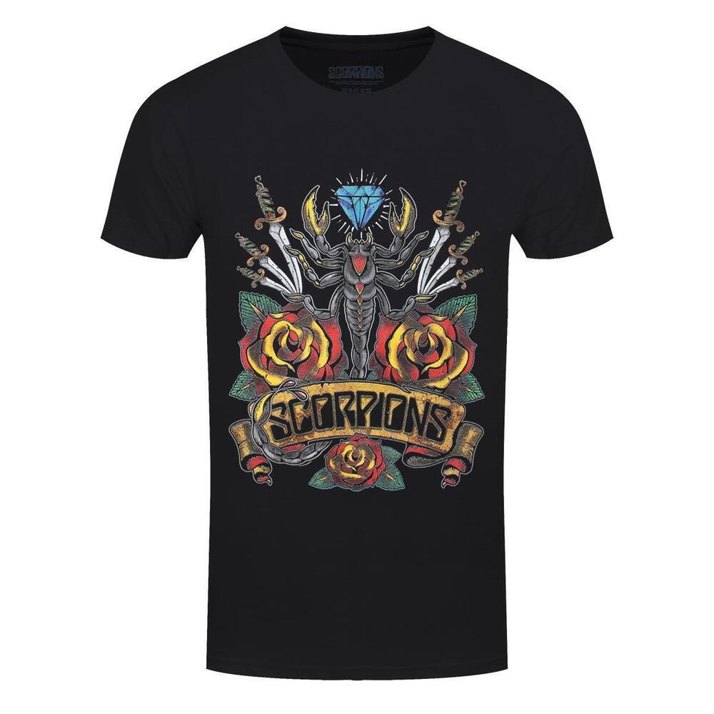 Scorpions Traditional Tattoo Mens Black Tshirt